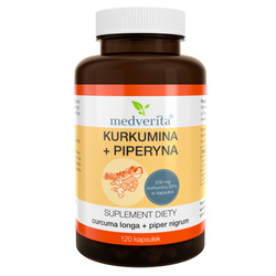 MEDVERITA Curcumin + Piperine 120 caps