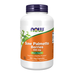 NOW FOODS Saw Palmetto Berries 550mg 250 vcaps