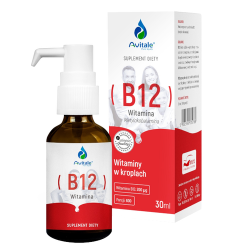 AVITALE Witamina B12 200µg krople 30 ml