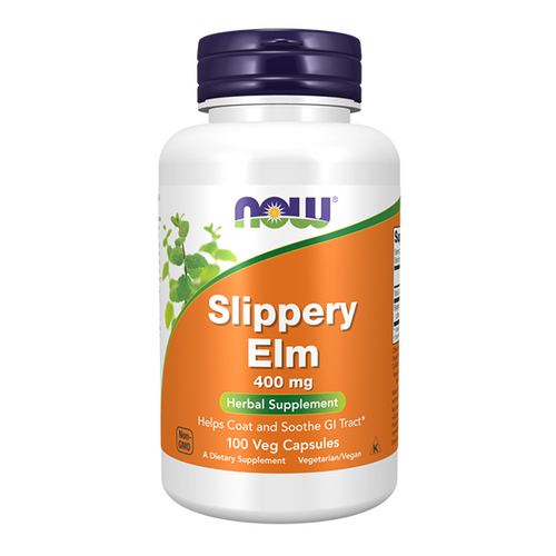 NOW FOODS Slippery Elm - Red Elm 400mg 100 caps