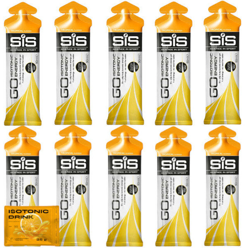 10x SIS Energy Go - Isotonic Gel 60 ml + nowmax® Isotonic Drink 25 g
