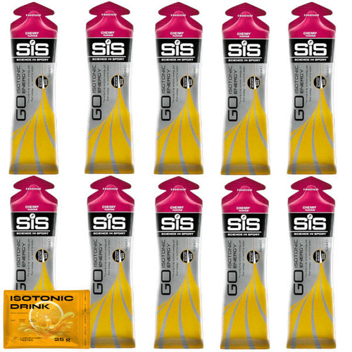 10x SIS Energy Go - Isotonic Gel 60 ml + nowmax® Isotonic Drink 25 g