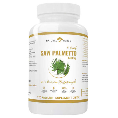 NATURAL HERBS Saw Palmetto 600 mg 120 caps