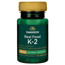 SWANSON Witamina K2 Naturalna 200mcg 30 caps