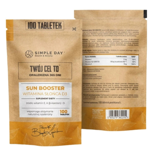 YOUR GOAL IS Sun Booster Vitamin A E D3 Beta Carotene 100 tabs