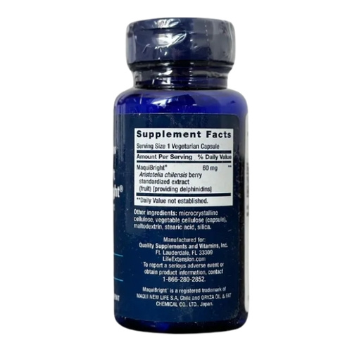 LIFE EXTENSION Tear Support with Maqui Bright 60mg 30 caps 