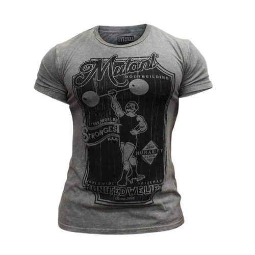 MUTANT SPORTSWEAR Vintage Mutant Bodybuilding Tee (Gray)