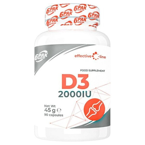 6PAK EL Vitamin D3 2000 IU 90 caps