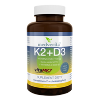 MEDVERITA Witamina K VitaMK7 100µg + D 2000 IU 120 caps