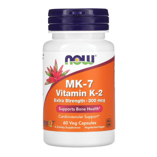 NOW FOODS Witamina K2 MK-7 Extra Strength 300 mcg 60 vkaps