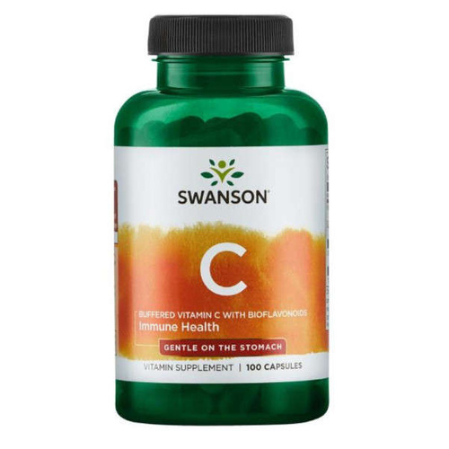 Swanson Vitamin C Buffered + Bioflavonoids 500mg 100 Softgels