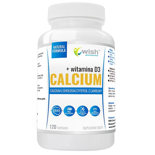 WISH Calcium + Vitamin D3 120 caps