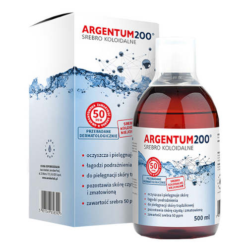 AURA HERBALS Argentum200 - Srebro Koloidalne 50 ppm 500 ml