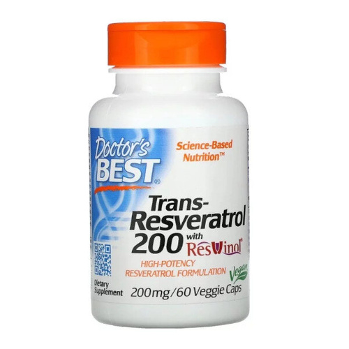 DOCTOR'S BEST Trans-Resveratrol 200mg 60 vcaps