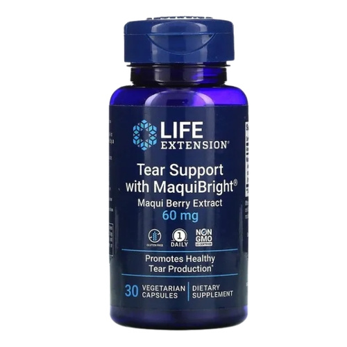 LIFE EXTENSION Tear Support with Maqui Bright 60mg 30 caps 