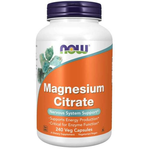 NOW FOODS Magnesium Citrate - Magnesium Citrate 240 vcaps