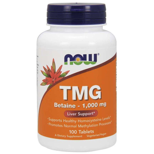 NOW FOODS TMG Trimethylglycine 1000mg 100 tablets