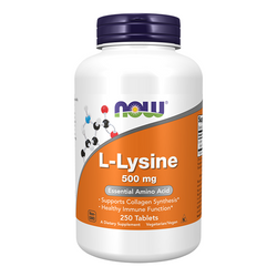 NOW FOODS L-LYSINE 500 mg 250 tabs