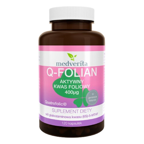 MEDVERITA Q-Folian Quatrefolic 400mcg 120 caps