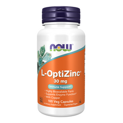 NOW FOODS L-OptiZinc Zinc and Copper 100 vkaps