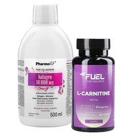 PHARMOVIT Collagen 10 000 mg 500 ml+ 4F FUEL L-Carnitine 60 caps