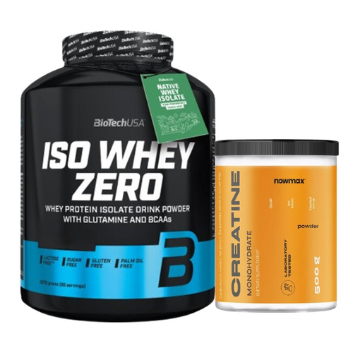 BIOTECH Iso Whey Zero 2270 g + ECOMAX Creatine Monohydrate 500 g