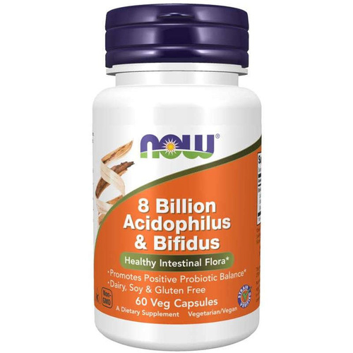 NOW FOODS 8 Billion Acidophilus & Bifidus Probiotyk 60 vcaps