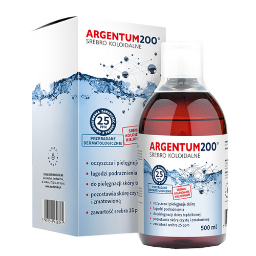  AURA HERBALS Argentum200 - Colloidal Silver 25 ppm 500 ml